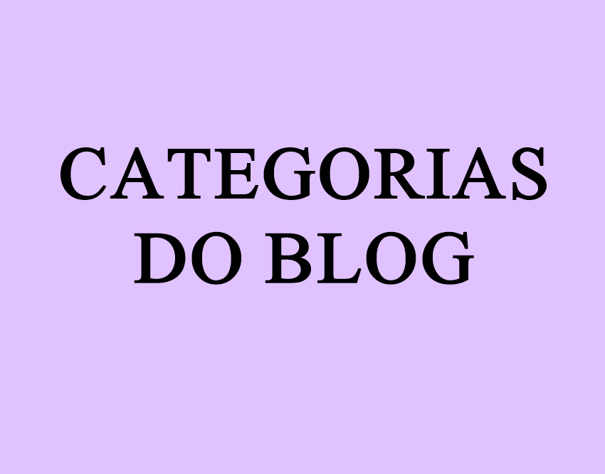 Logo categorias do Blog Glória Deus