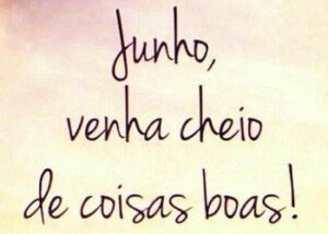 Bem vindo junho