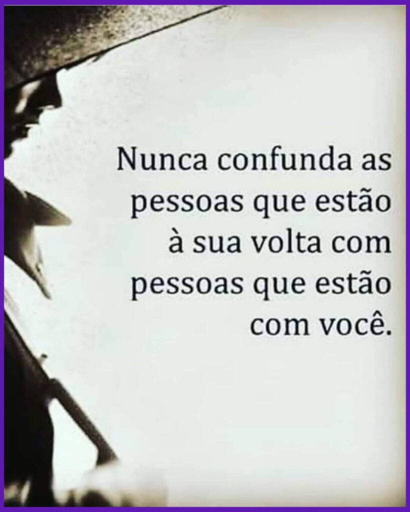 Não confunda as pessoas