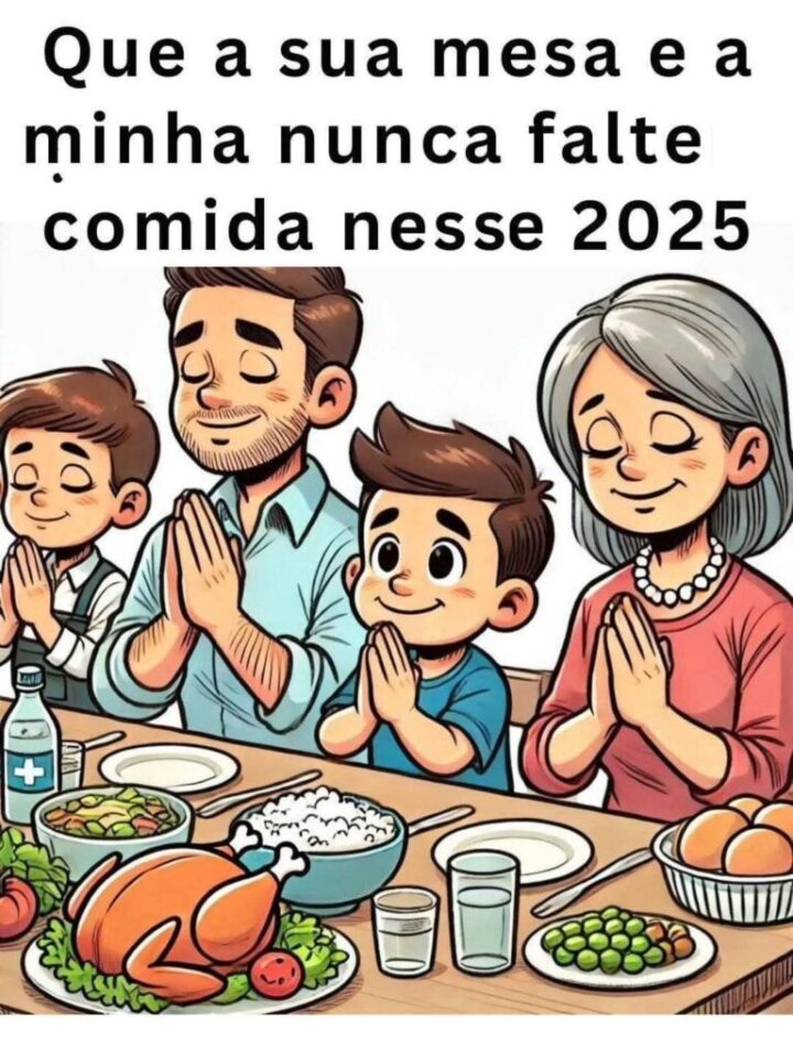 Que nunca falte comida nesse ano