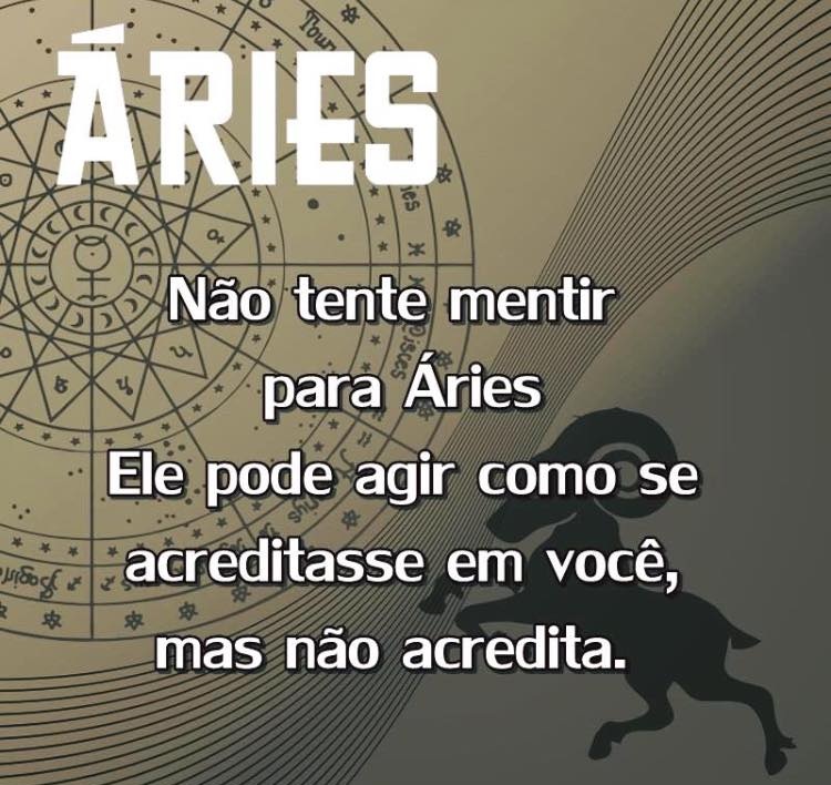 Somos do Signo de Áries