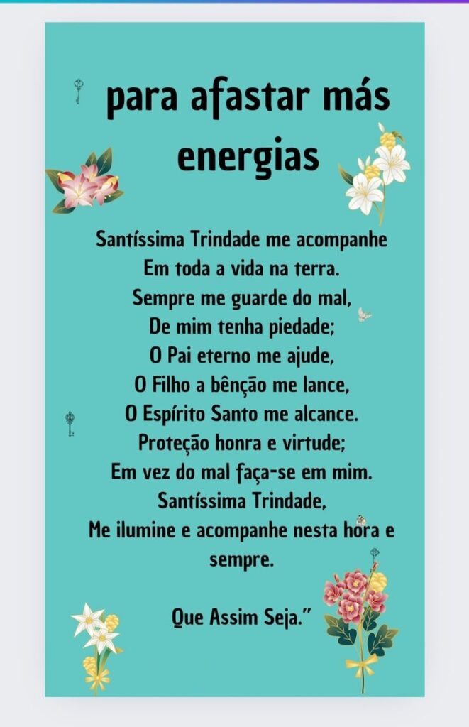 Dica para afastar más energias