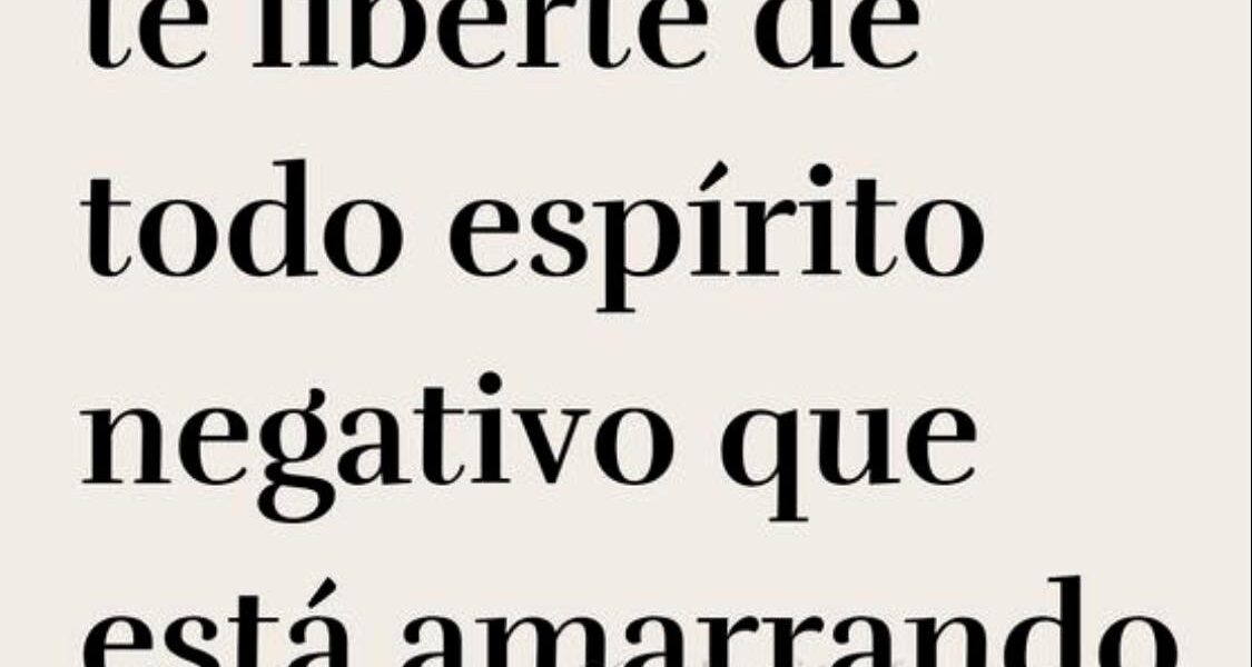 Que Deus te liberte