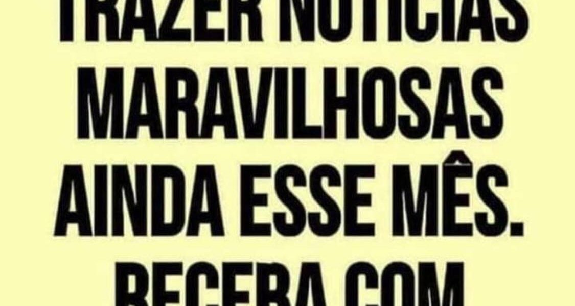 Sua bênção se aproxima