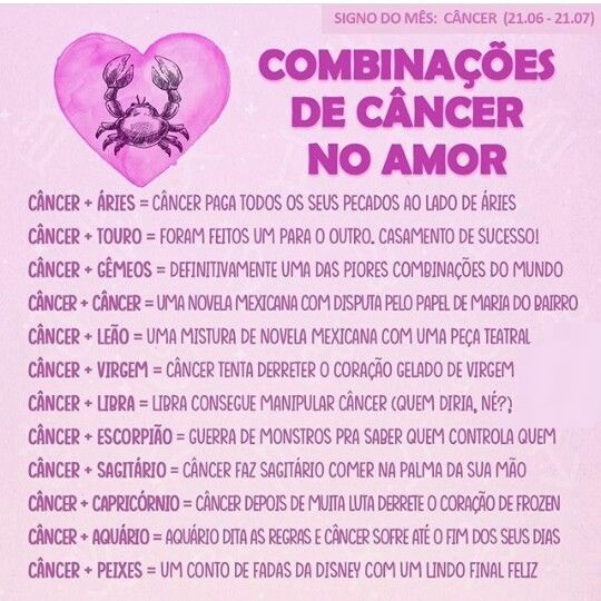 O Signo dela é Câncer