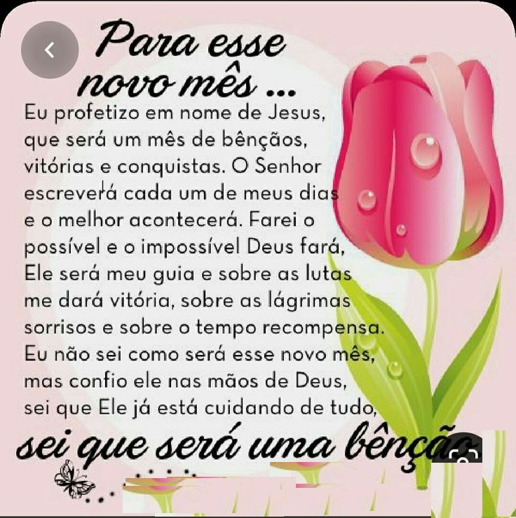 Seja bem vindo novo mês