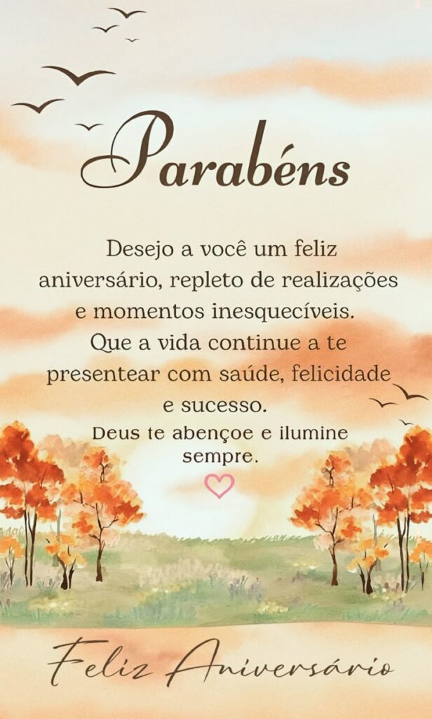 Parabéns pra você 👏