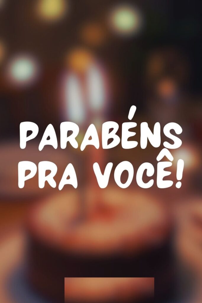 Parabéns pra você 👏