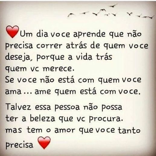 Devemos aprender a aceitar a realidade da vida