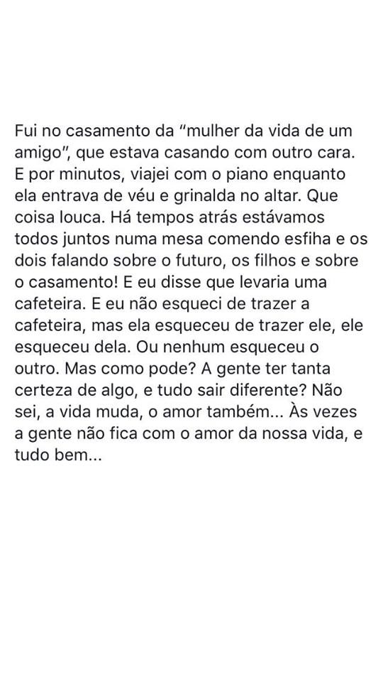 Devemos aprender a aceitar a realidade da vida
