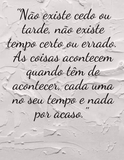 Devemos aprender a aceitar a realidade da vida