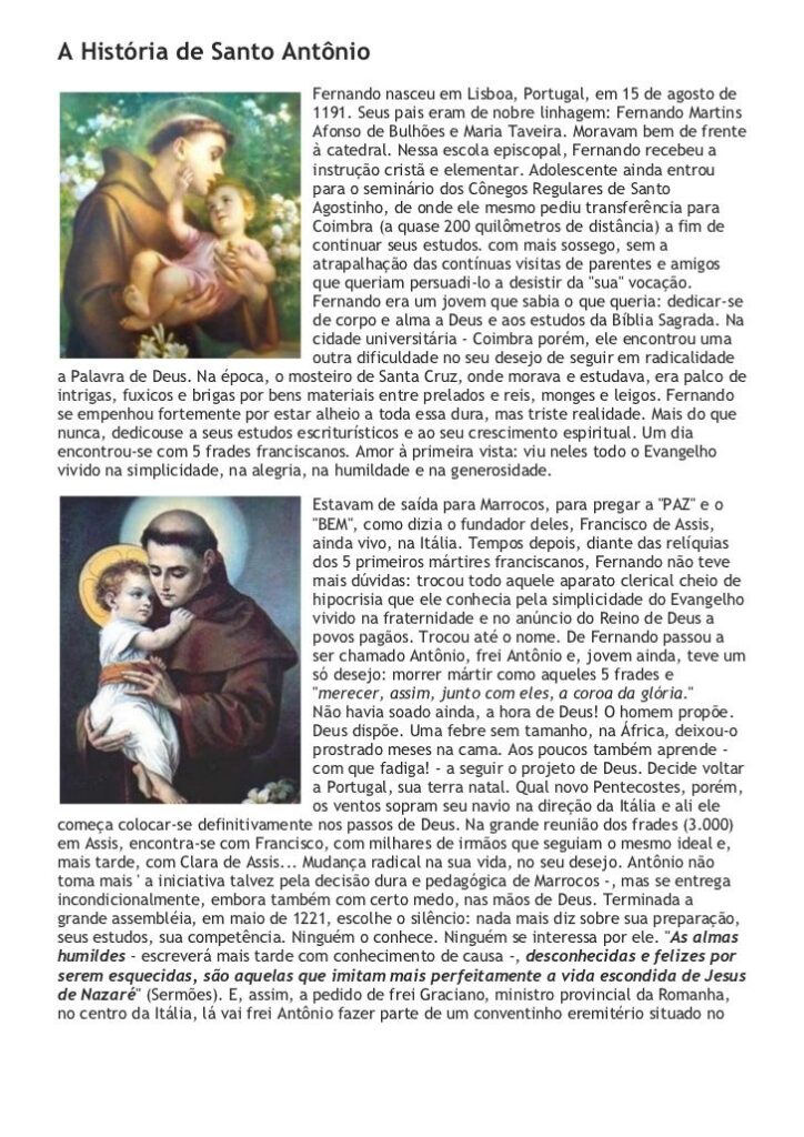 Descubra quem foi Santo Antônio