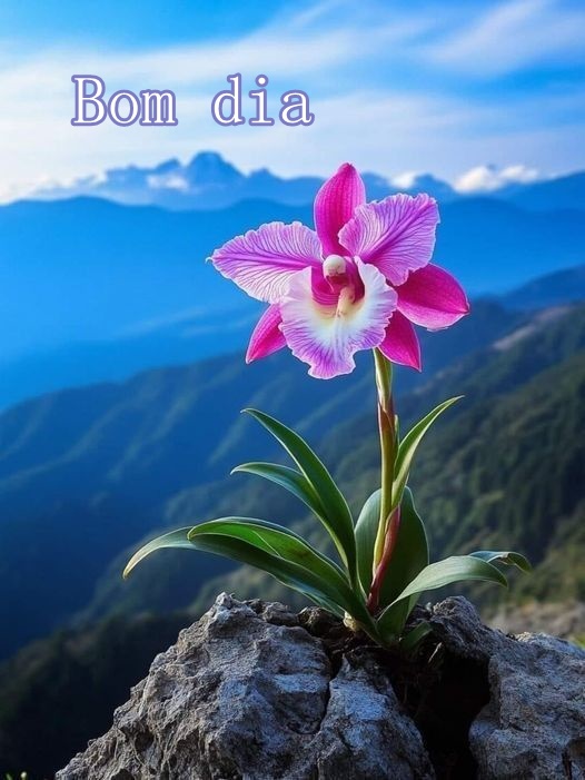 Bom dia com Orquídeas
