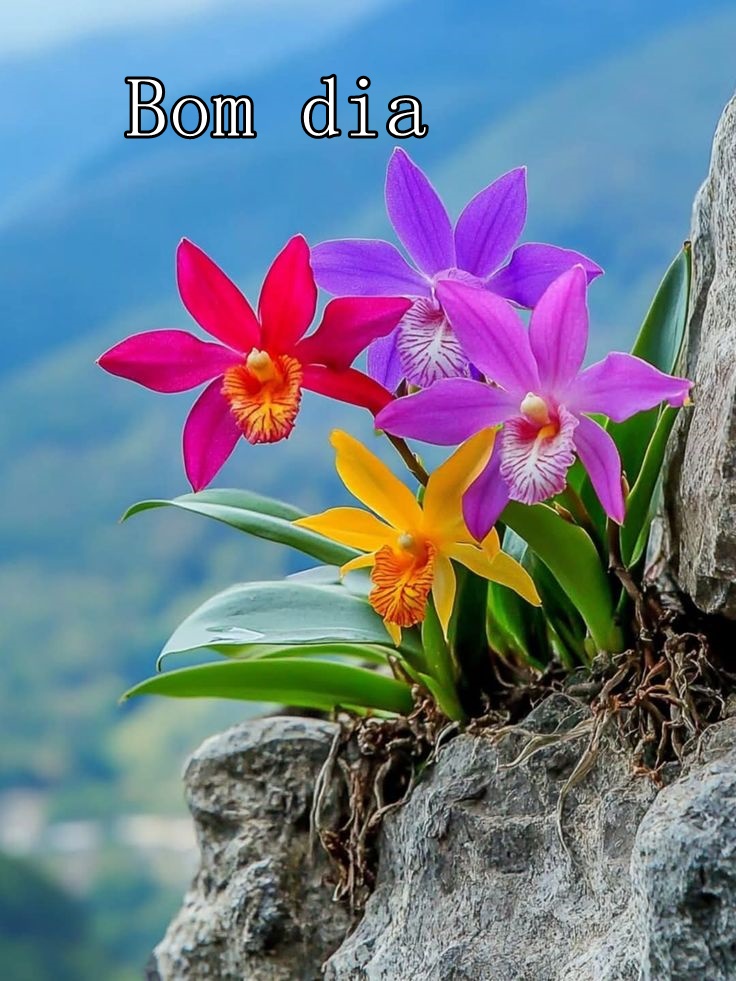 Bom dia com Orquídeas