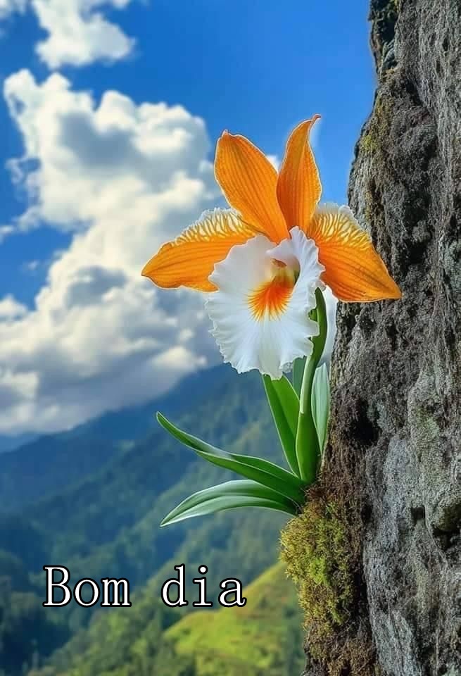 Bom dia com Orquídeas