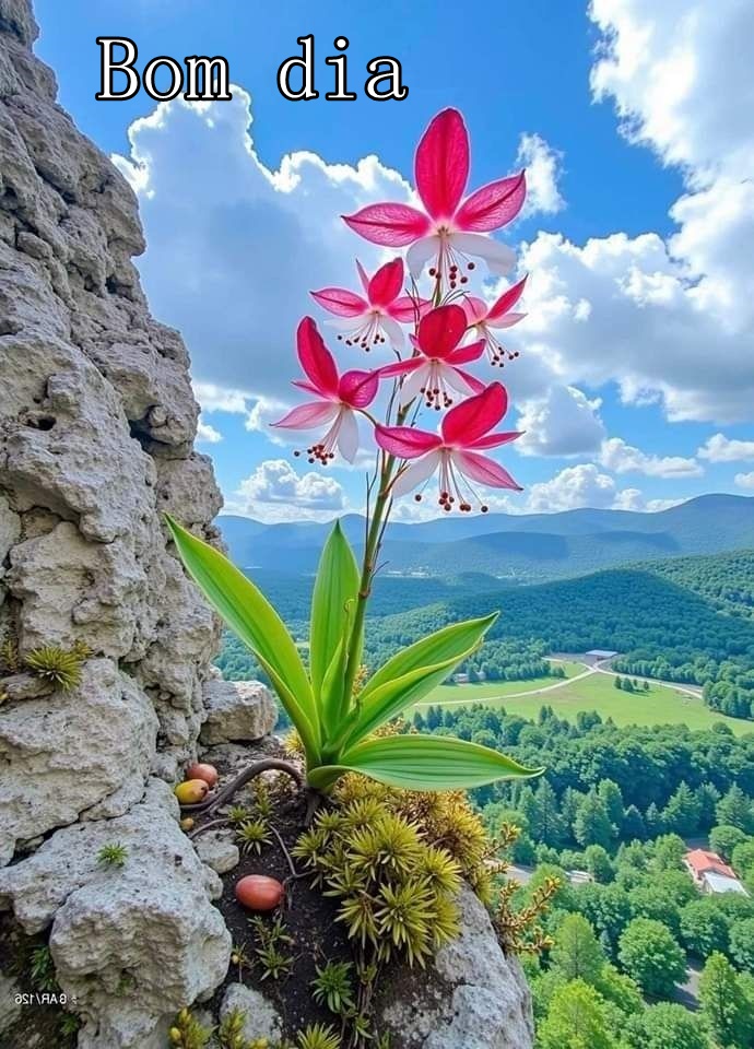 Bom dia com Orquídeas