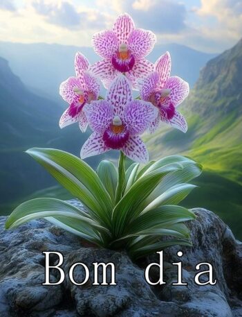 Bom dia com Orquídeas