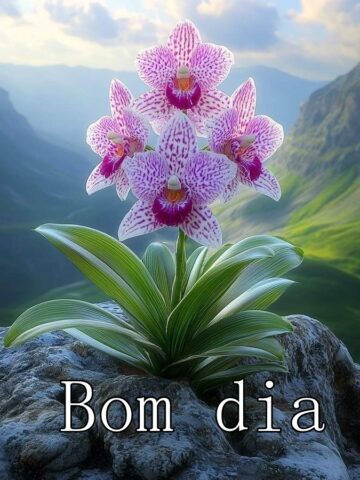 Bom dia com Orquídeas