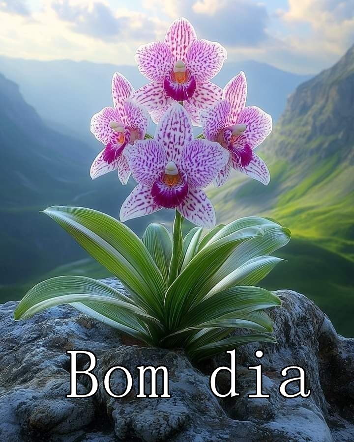 Bom dia com Orquídeas