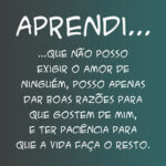 Não podemos exigir amor