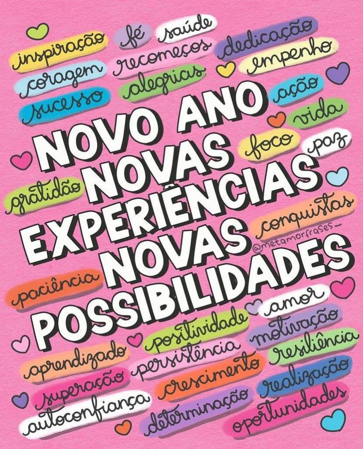 Celebre o Ano Novo, celebre Novas Experiências, celebre Novas Possibilidades