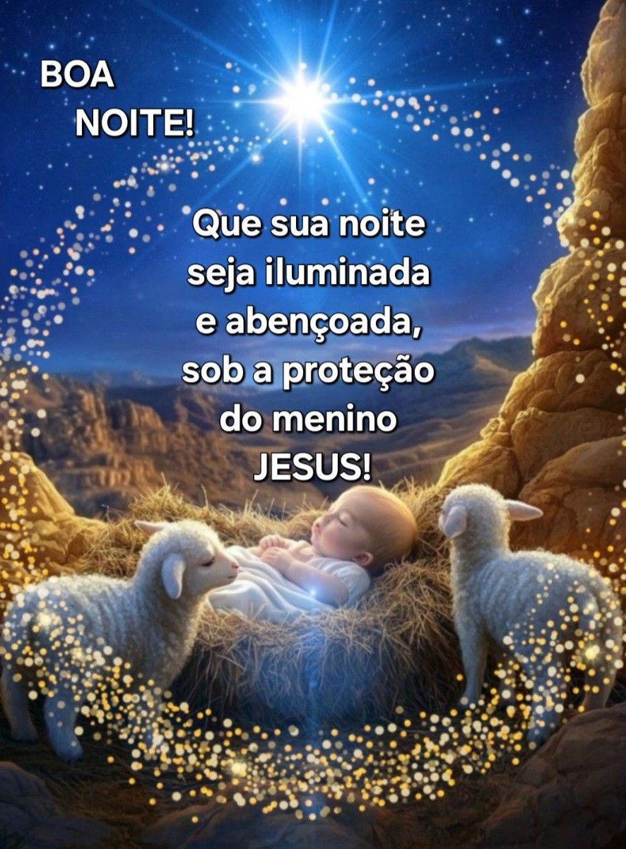 Encantada notificação de boa noite para compartilhar na véspera de Natal.